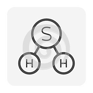 Hydrogen sulfide icon