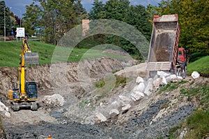 Hydrological instability river banks and streams arrangement