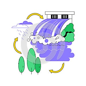 Hydrology abstract concept vector illustration. photo