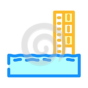 hydrology research hydrogeologist color icon vector illustration photo