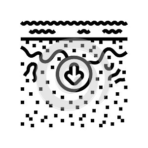 hydrology research hydrogeologist line icon vector illustration photo