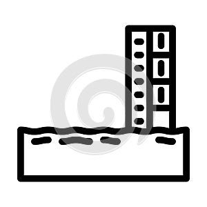 hydrology research hydrogeologist line icon vector illustration photo