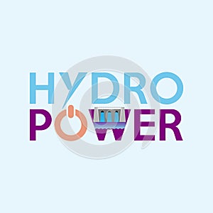 Hydropower Typography