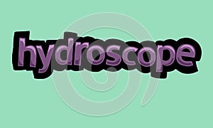 HYDROSCOPE background writing vector design