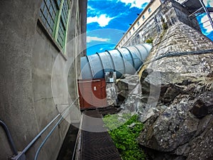 Hydrostation powerhouse on spokane river washington state