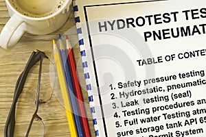 Hydrotest and Pneumatic testing