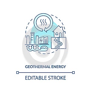 Hydrothermal resource concept icon