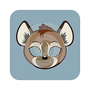 Hyena mask for various festivities, parties