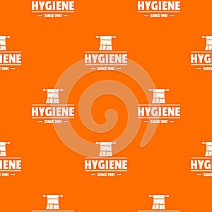 Hygiene morning pattern vector orange