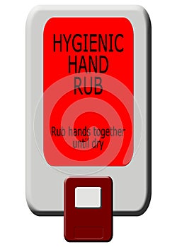Hygienic hand rub dispenser photo