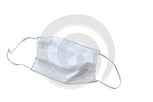Hygienic mask for protection nose and mouth on white background