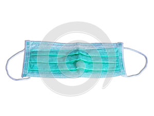 Hygienic mask for protection outbreak spreading isolated on white background