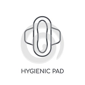 hygienic pad linear icon. Modern outline hygienic pad logo conce