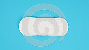 Hygienic daily panty liner isoalted on blue background