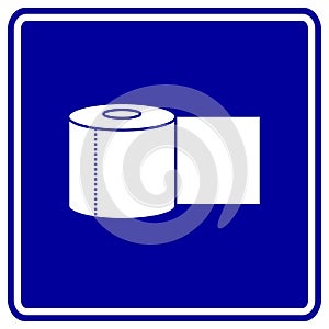 hygienic paper roll vector sign photo