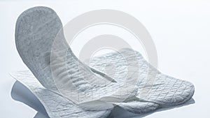 Hygienic daily ultra-thin panty liners on a white background