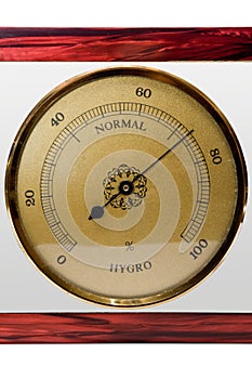 Hygrometer, isolated photo