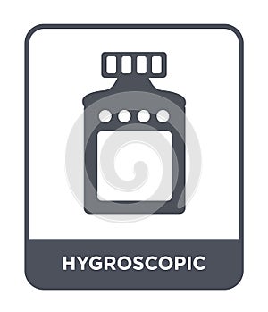 hygroscopic icon in trendy design style. hygroscopic icon isolated on white background. hygroscopic vector icon simple and modern