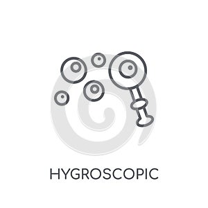 Hygroscopic linear icon. Modern outline Hygroscopic logo concept