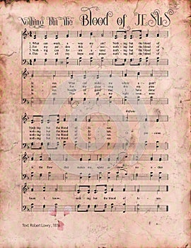 Hymnal Nothing but the Blood of Jesus