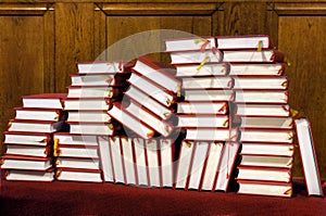 Hymnals and prayer books - stack
