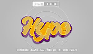 Hype 3d editable text effect template