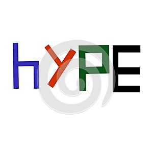 Hype Logo, Logotype, Bright Infographic for Posters, Presentations and Branding, Hype Design for Shirts and Signage