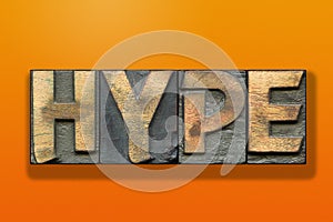 Hype word wooden orange