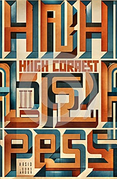 Hyper detailed and creative patterns using letters from different alphabets, AI generated image in poster format photo