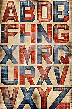 Hyper detailed and creative patterns using letters from different alphabets, AI generated image in poster format