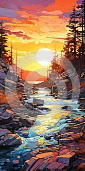 Hyper Detailed Forest Landscape Illustrations Inspired By Erin Hanson