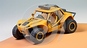 Hyper-detailed Offroad Toy Vehicle Inspired By Johnny Quest