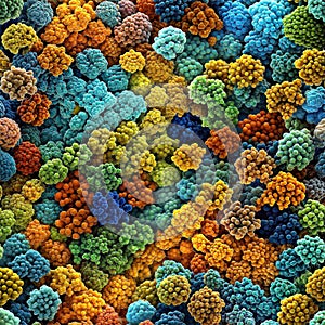 Hyper-detailed seamless tile pattern for design and textile, AI generated image