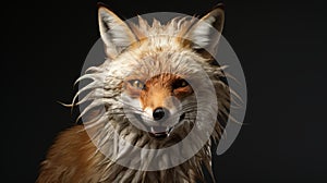 Hyper-realistic 3d Fox Character With Horrific Facial Expression