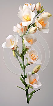 Hyper-realistic 3d Model Of Alba Lilium In Cinema4d