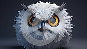 Hyper-realistic 3d Owl Renders: Armatures, Rigging, Textures, And Models