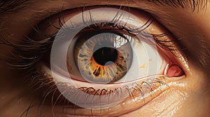Hyper-realistic Close-up Illustration Of Z\'s Eyes photo