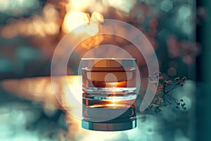 Hyper Realistic Cream Jar Reflection