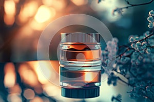 Hyper Realistic Cream Jar Reflection