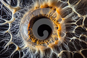 Hyper-Realistic Macro Shot of the Human Eye Iris