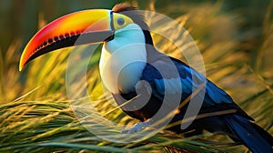 Colorful Avian-themed Photobashing Portraits In Unreal Engine 5 photo