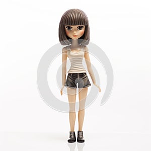 Hyper-realistic Pop Doll Figurine With Cartoon Mis-en-scene