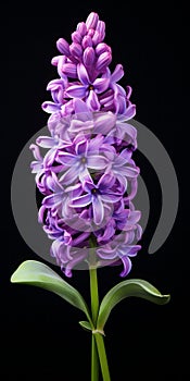 Hyper Realistic Purple Flower: Hyacinth Inspired By Hyacinthe Rigaud