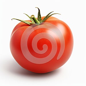 Hyper-realistic Red Tomato On Isolated Background - Detailed Daz3d Rendering