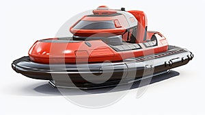 Hyper-realistic Sci-fi Rescue Boat With Inflatables photo