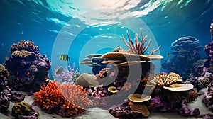 Hyper-realistic Underwater Coral Reef: A Surrealistic Masterpiece