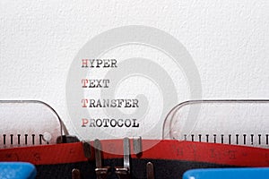 Hyper text transfer protocol