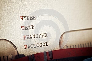 Hyper text transfer protocol