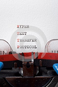 Hyper text transfer protocol