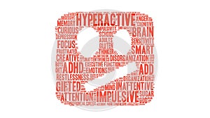 Hyperactive Animated Word Cloud